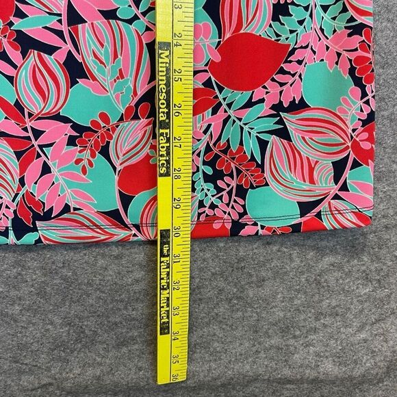 TALBOTS Tank Top Women’s 1X Pink Red Bright Tropical Print Scuba Fabric Tunic - Picture 10 of 14